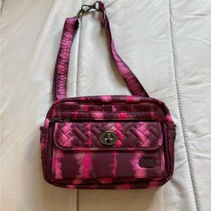 LIKE NEW Lug Pink and Purple Crossbody Bag